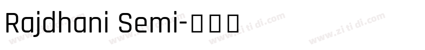 Rajdhani Semi字体转换